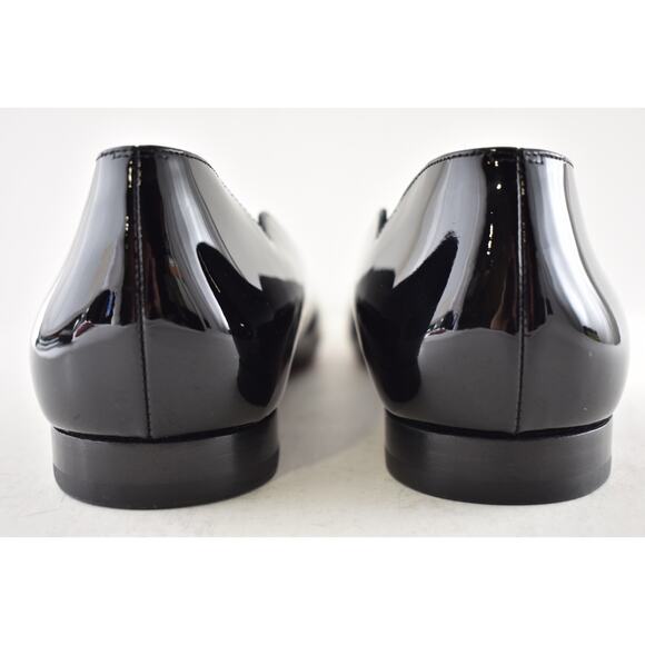 Christian Louboutin Hot Chickita Flat Black Patent Leather Ballet Ballerina 41 - Picture 11 of 12
